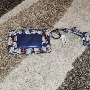 Vera Bradley Blue Floral ID Holder